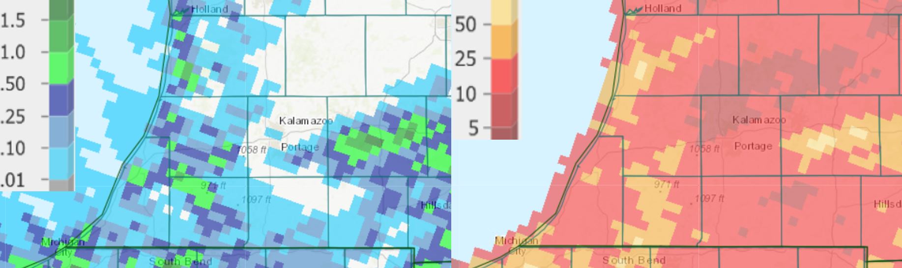 Precip totals graph.
